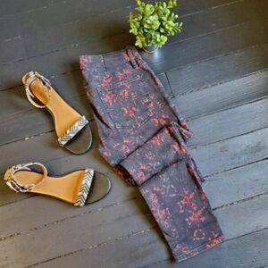 Lucky Brand Red And Black Distressed Jeans